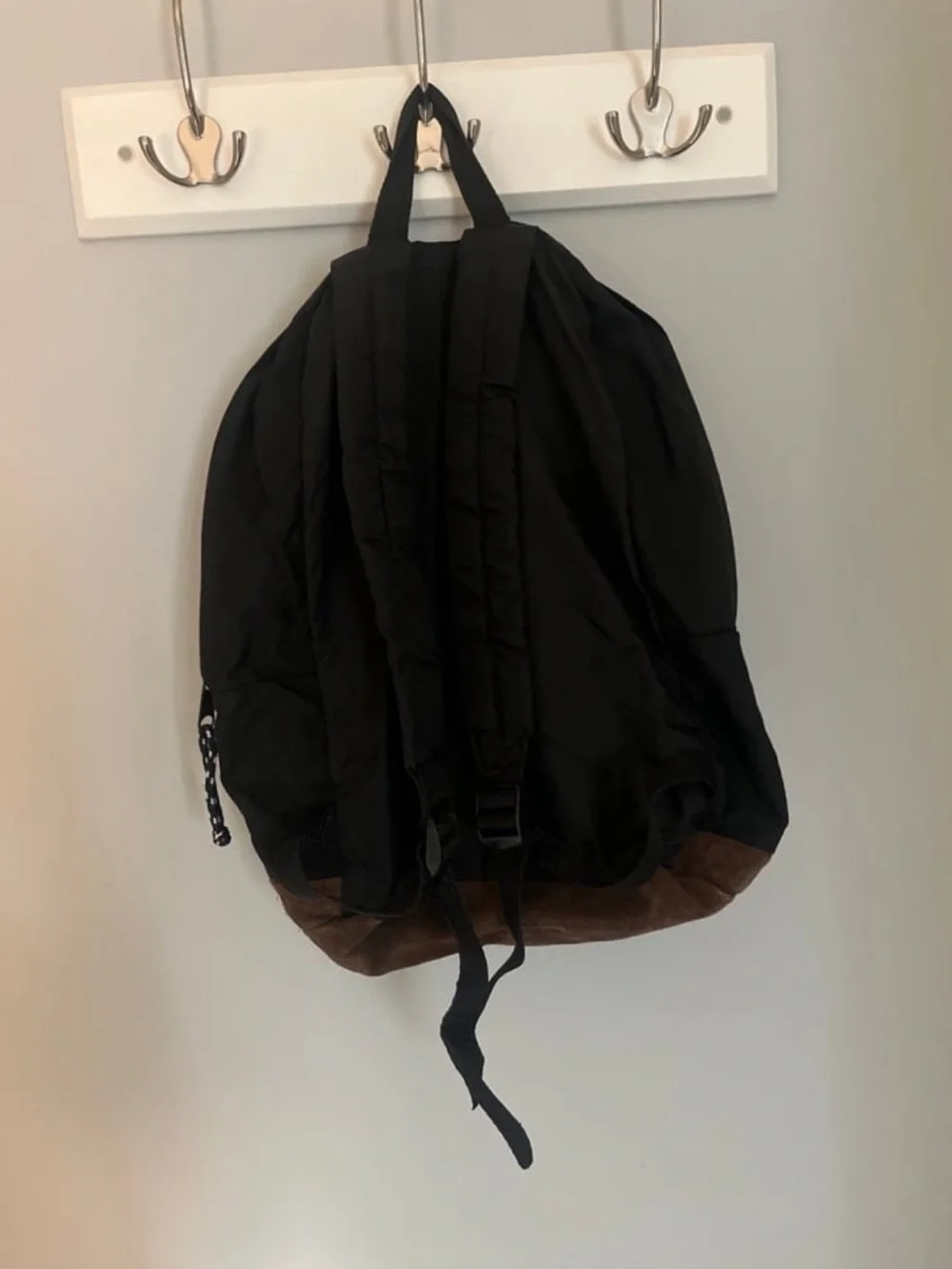 Wolf Creek Black Backpack with Brown Suede Base